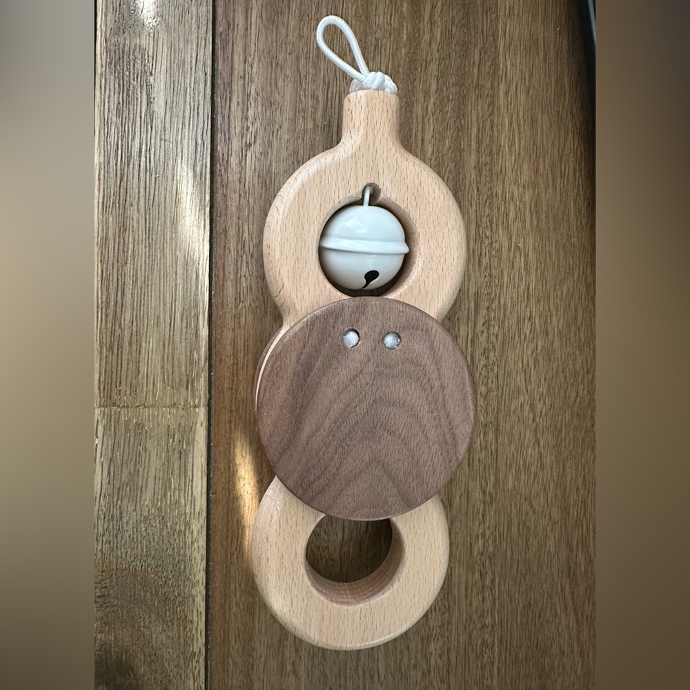 Lovevery Baby Activity Play Gym Replacement Toy Wooden Batting Bell Ring